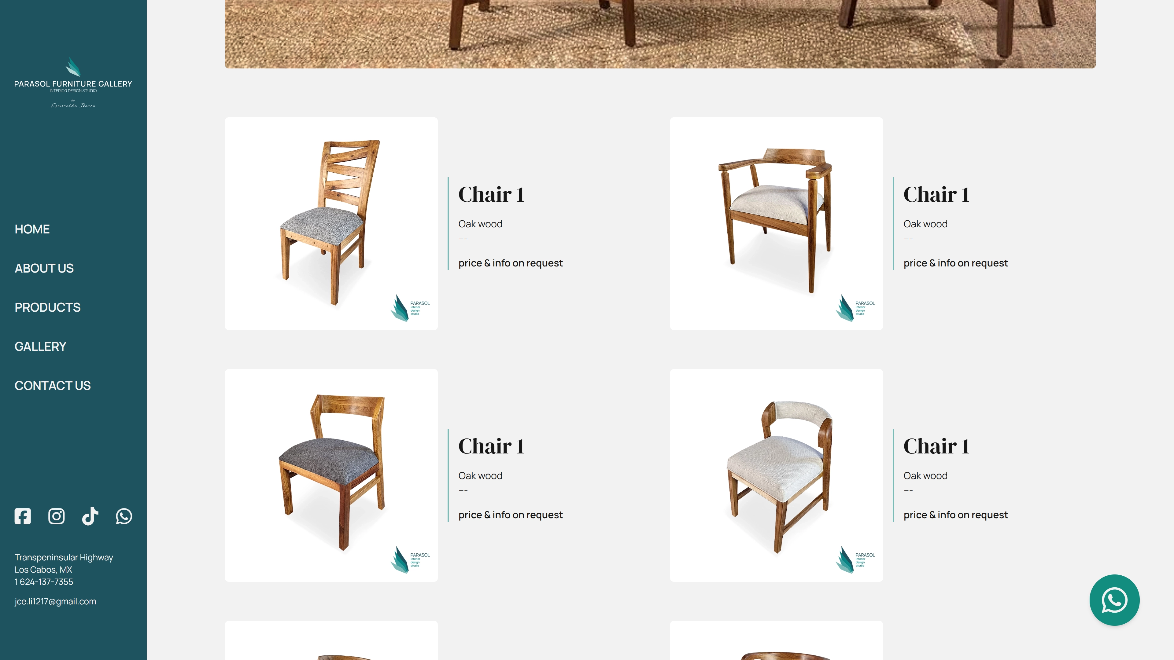 website seating products